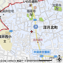 大阪府堺市中区深井北町139-2周辺の地図