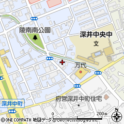 大阪府堺市中区深井北町3455周辺の地図