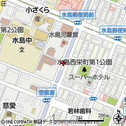 倉敷市水島八間川第４駐車場周辺の地図