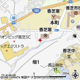 奈良県香芝市畑2丁目1482周辺の地図