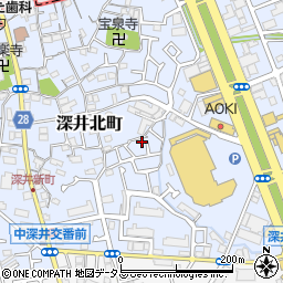 大阪府堺市中区深井北町703周辺の地図