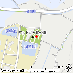 ウッドピア北公園周辺の地図