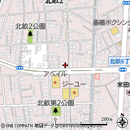 読売新聞読売センター　連島周辺の地図