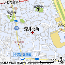 大阪府堺市中区深井北町154-4周辺の地図