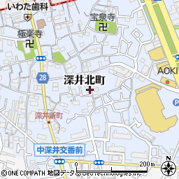 大阪府堺市中区深井北町154-6周辺の地図