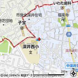 大阪府堺市中区深井北町931周辺の地図