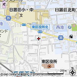 大阪府堺市東区日置荘原寺町19-7周辺の地図