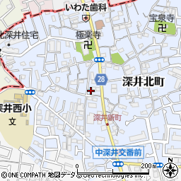 大阪府堺市中区深井北町139-3周辺の地図
