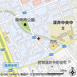 大阪府堺市中区深井北町3453周辺の地図