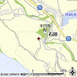 兵庫県淡路市石田周辺の地図
