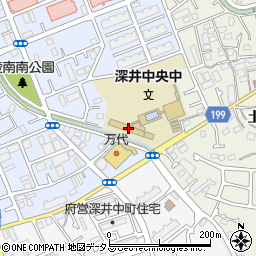 大阪府堺市中区深井北町220周辺の地図