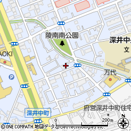 大阪府堺市中区深井北町3341周辺の地図