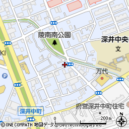 大阪府堺市中区深井北町3348周辺の地図