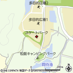 松阪市役所　建設部土木課総合運動公園デイキャンプ場周辺の地図