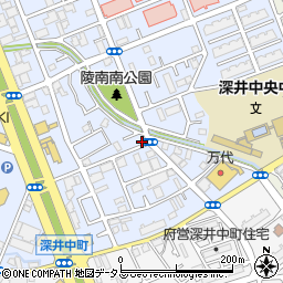 大阪府堺市中区深井北町3347周辺の地図