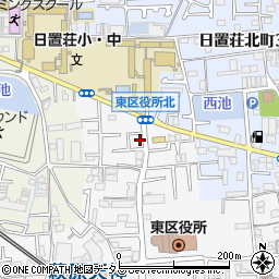 大阪府堺市東区日置荘原寺町19-5周辺の地図