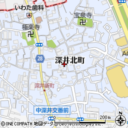 大阪府堺市中区深井北町154-9周辺の地図