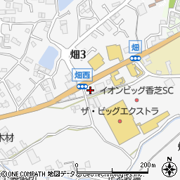 奈良県香芝市畑2丁目874周辺の地図