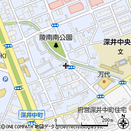 大阪府堺市中区深井北町3344周辺の地図