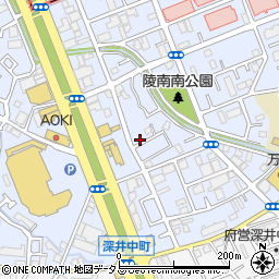 大阪府堺市中区深井北町3370周辺の地図
