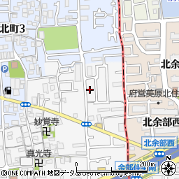 大阪府堺市東区日置荘原寺町460周辺の地図