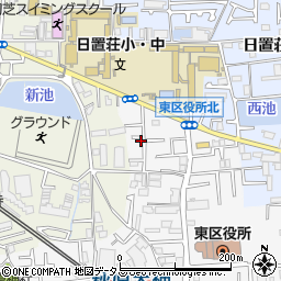 大阪府堺市東区日置荘原寺町21-3周辺の地図