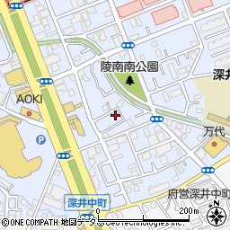 大阪府堺市中区深井北町3377周辺の地図