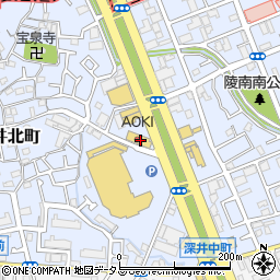 大阪府堺市中区深井北町557-1周辺の地図