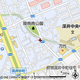 大阪府堺市中区深井北町3345周辺の地図