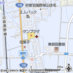 大阪府羽曳野市西浦1608-11周辺の地図