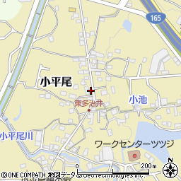 大阪府堺市美原区小平尾周辺の地図
