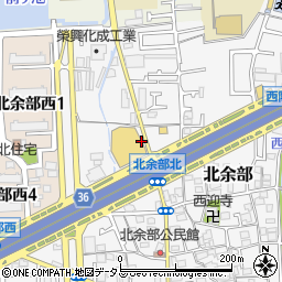阪和自動車道周辺の地図