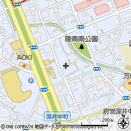大阪府堺市中区深井北町3368周辺の地図