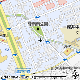 大阪府堺市中区深井北町3335周辺の地図