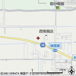 奈良県磯城郡田原本町味間128周辺の地図