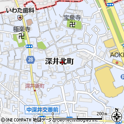 大阪府堺市中区深井北町81周辺の地図