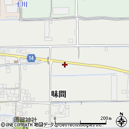 奈良県磯城郡田原本町味間152周辺の地図