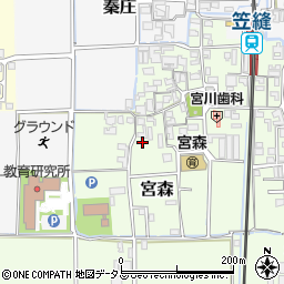 奈良県磯城郡田原本町宮森252周辺の地図