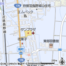 大阪府羽曳野市西浦1608-9周辺の地図