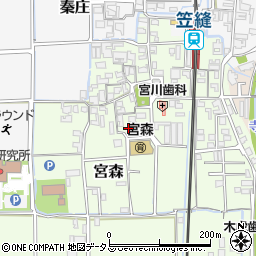 奈良県磯城郡田原本町宮森281周辺の地図