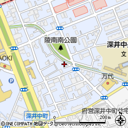 大阪府堺市中区深井北町3334周辺の地図