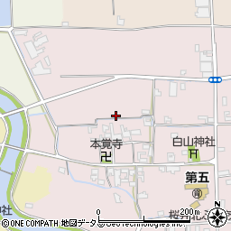 奈良県桜井市豊前周辺の地図