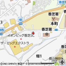奈良県香芝市畑2丁目1493周辺の地図
