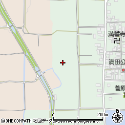 奈良県田原本町（磯城郡）満田周辺の地図