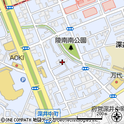 大阪府堺市中区深井北町3362周辺の地図