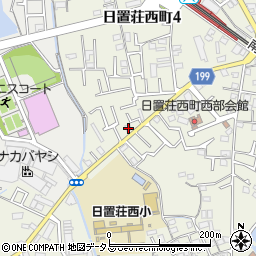 大阪府堺市東区日置荘西町4丁31周辺の地図