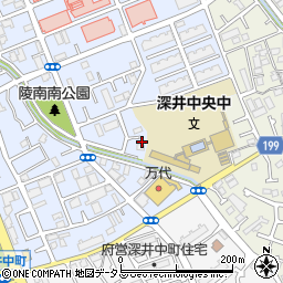 大阪府堺市中区深井北町3196周辺の地図
