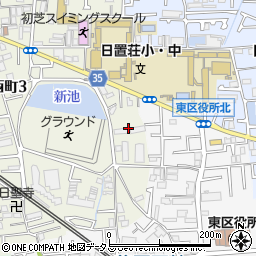 大阪府堺市東区日置荘西町3丁28周辺の地図