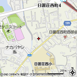 大阪府堺市東区日置荘西町4丁29周辺の地図