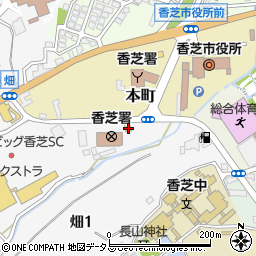 奈良県香芝市畑2丁目1459周辺の地図